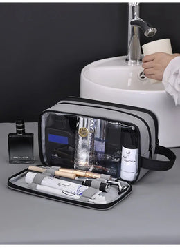 KissICON GRAY Toiletries Men's Business Trip Fitness Bath Cosmetic