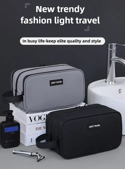 KissICON GRAY Toiletries Men's Business Trip Fitness Bath Cosmetic