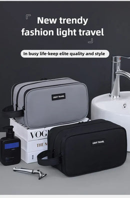 KissICON GRAY Toiletries Men's Business Trip Fitness Bath Cosmetic