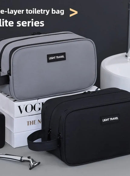 KissICON GRAY Toiletries Men's Business Trip Fitness Bath Cosmetic