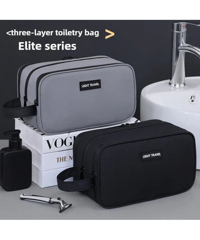 KissICON GRAY Toiletries Men's Business Trip Fitness Bath Cosmetic