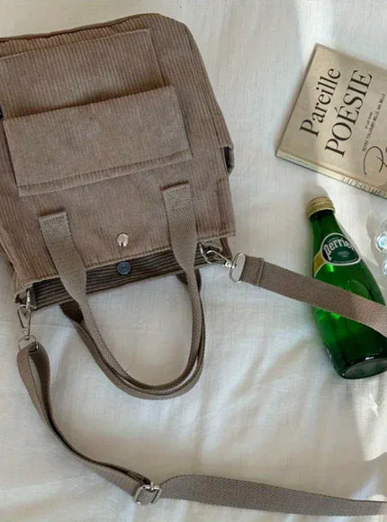 KissICON GRAY Tote – Veludo Cotel Lav