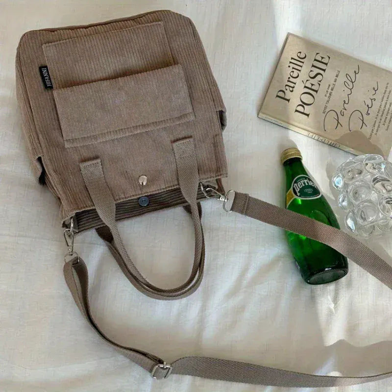 KissICON GRAY Tote – Veludo Cotel Lav