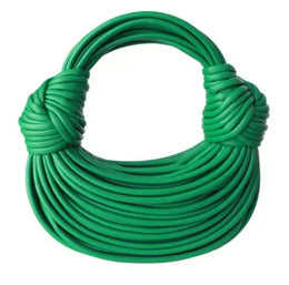 KissICON green / (20cm<Max Length<30cm) Handbags Gold Designer Brand Handwoven Noodle Bags