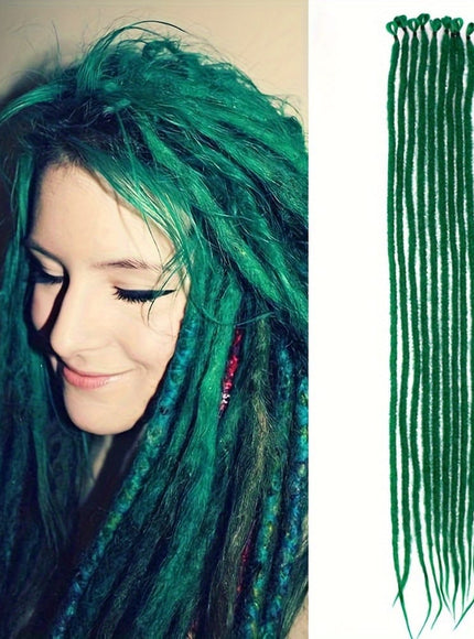 KissICON Green / 26inch KissIcon Crochet Yarn Wigs 26Inch Braided Extensions