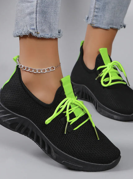 Dropshipman green / 40 Women's summer breathable mesh flat shoes women's shoes casual sports shoes, clearance free shipping