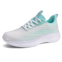 Dropshipman green / 41 Womens Running Shoes Athletic Outdoor Gym Training Sneakers Walking Tennis Shoes Breathable Sport Fashion Sneakers for Ladies