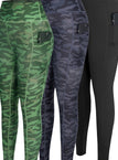 Green camouflage + blue camouflage + black / UK 16