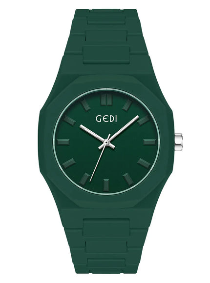 KissICON Green Candy Color Unisex Watch Waterproof Quartz Morandi Fashion