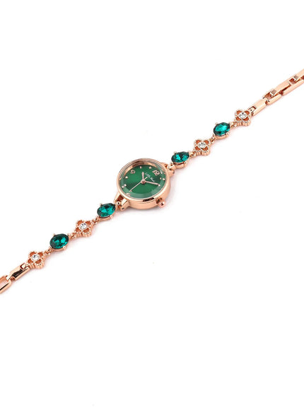KissICON Green Green Quartz Bracelet Watch For Women Waterproof Timepiece