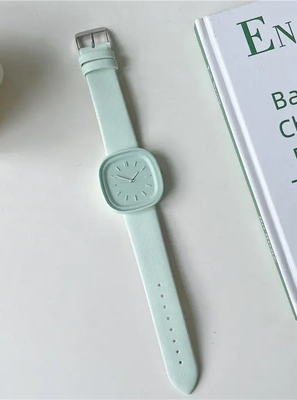 KissICON Green KissIcon UTHAI H109 Candy Macaron Watch Quartz -