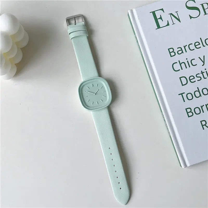 KissICON Green KissIcon UTHAI H109 Candy Macaron Watch Quartz -