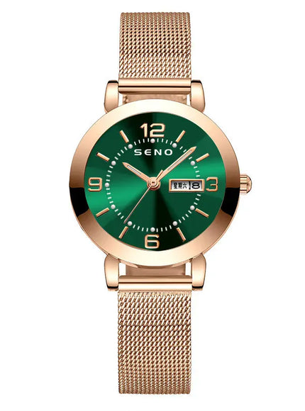 KissICON Green KissIcon Uthai H55 Womens Quartz Watch - Big