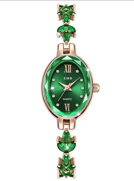 KissICON Green KissIcon UTHAI V22 Womens Watch Diamond Inlaid -