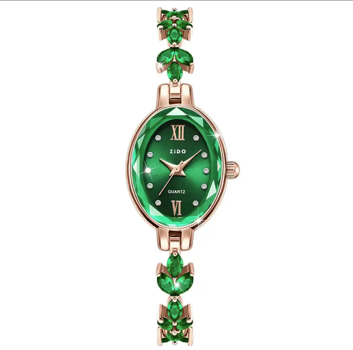 KissICON Green KissIcon UTHAI V22 Womens Watch Diamond Inlaid -