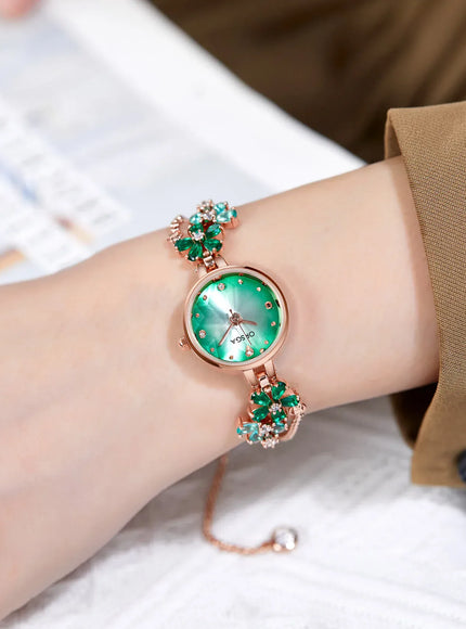 KissICON Green KissIcon UTHAI Violet Bracelet Watch - Waterproof Gift