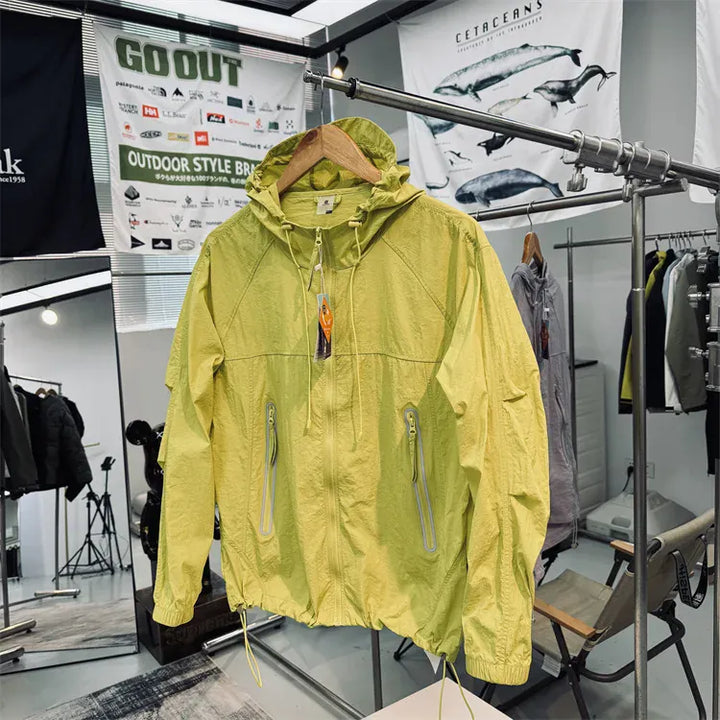 UltraLight UPF 50 Hooded Mens Windbreaker for Outdoors