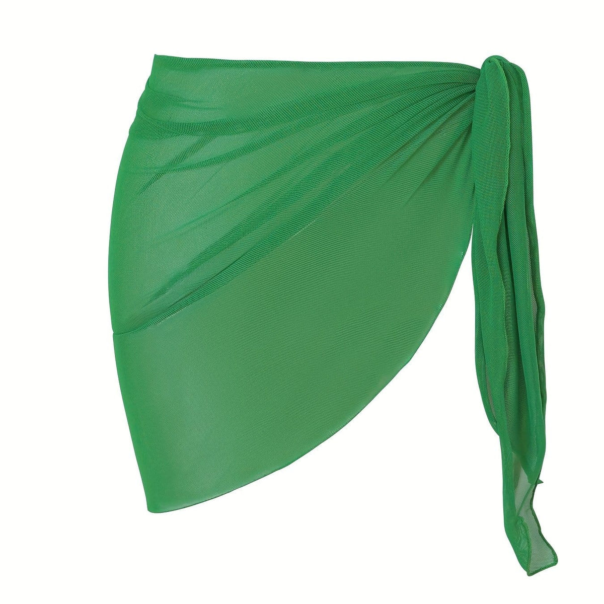 KissICON Green / One-size Sheer Beach Wrap Skirt – Elasticity Resort Essential