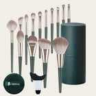 Green + powder puff + auxiliary tool + brush bucket