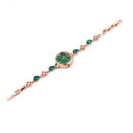 KissICON Green Quartz Bracelet Watch For Women Waterproof Timepiece