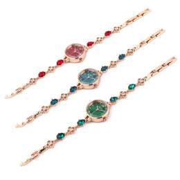 KissICON Green Quartz Bracelet Watch For Women Waterproof Timepiece