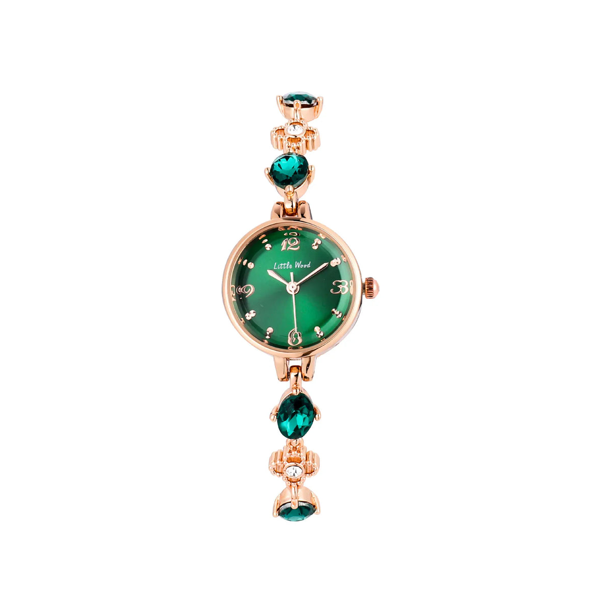 KissICON Green Quartz Bracelet Watch For Women Waterproof Timepiece