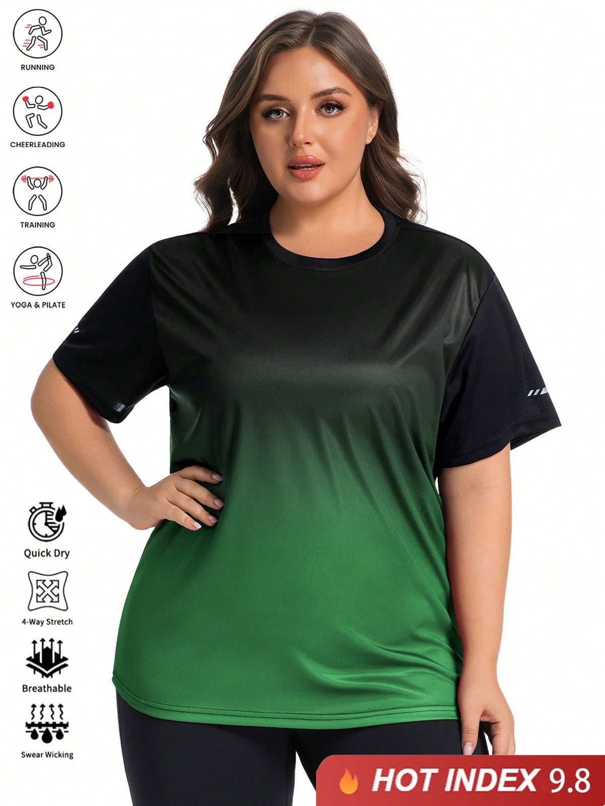 GAJGAPT gym top Green / S-XXL Loose Fit Sports Short Sleeve T-Shirt