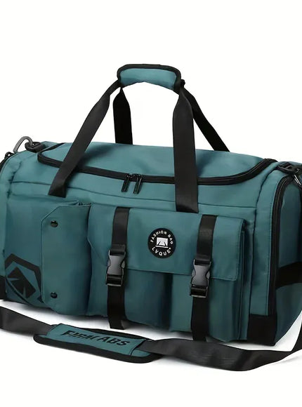KissICON green Travel Gym Backpack WetDry Separation Shoe Storage