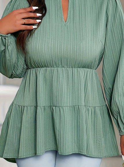 jkthpu-45 Green / UK 16 Plus Size - Plus Size Women'S Elegant Stand