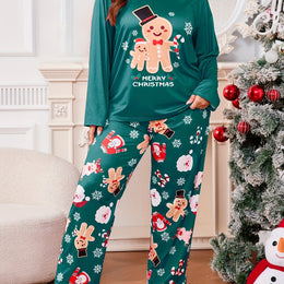 KissICON Green / UK 18 Cozy Curve Gingerbread Santa Pjs