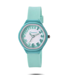 KissICON Green Uthai C14 Kids Digital Watch Waterproof Quiet For
