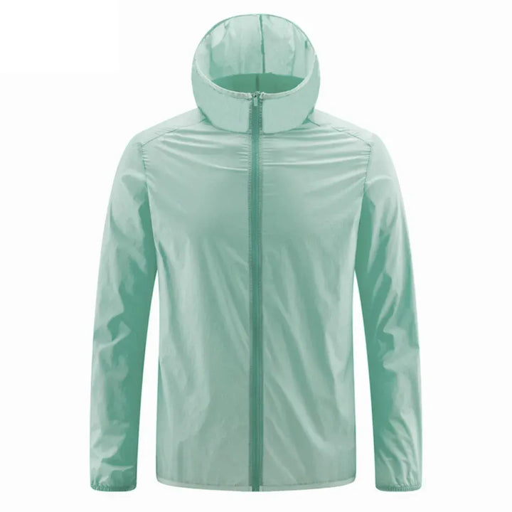 Lightweight Mens UV Protection Ice Silk Hooded Summer Jacket