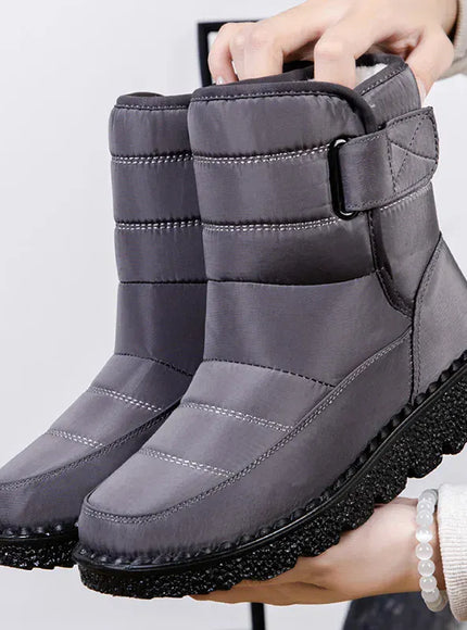 KissICON Grey / 37 Women's Boots Low Heels Fur Boots For Winter