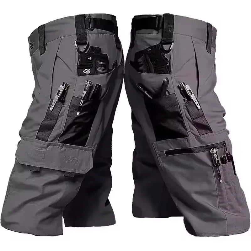 KissICON grey / L Mens Military Green Camo Work Shorts  Durable  Tactical