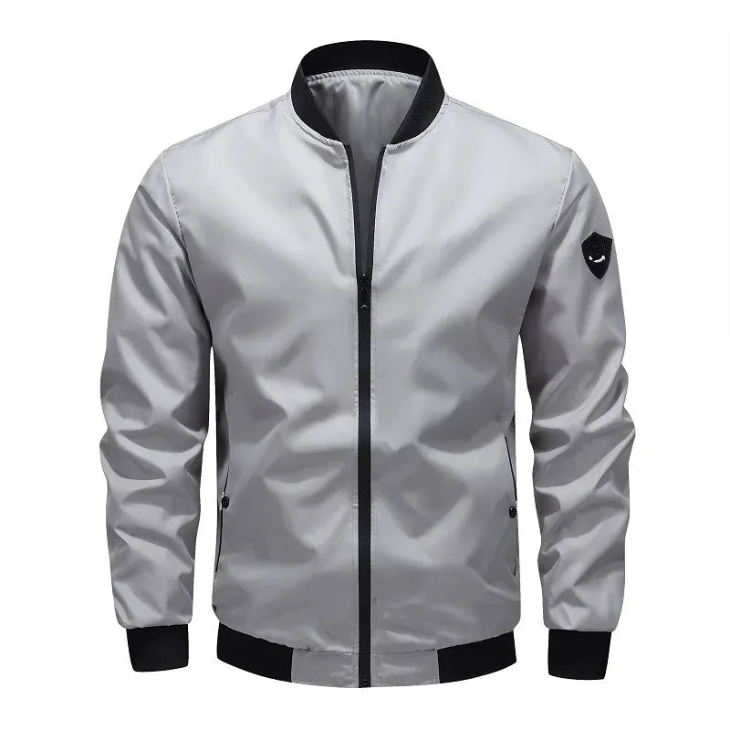 KissICON Grey / M / China Mainland New Arrival Mens Solid Casual Fashion Versatile Coat