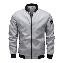 KissICON Grey / M / China Mainland New Arrival Mens Solid Casual Fashion Versatile Coat
