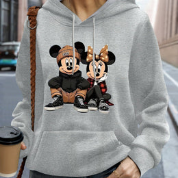 jkthpu-45 Grey / UK 16 Plus Size, Disney Mickey and Minnie are sitting