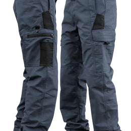 KissICON Grey / UK 31 AllSeason Tactical Cargo Pants Hike Build Travel Ready