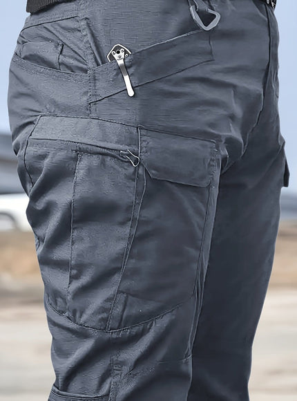KissICON Grey / UK 31 Mens Tactical MultiPocket WearResistant Outdoor Work Pants