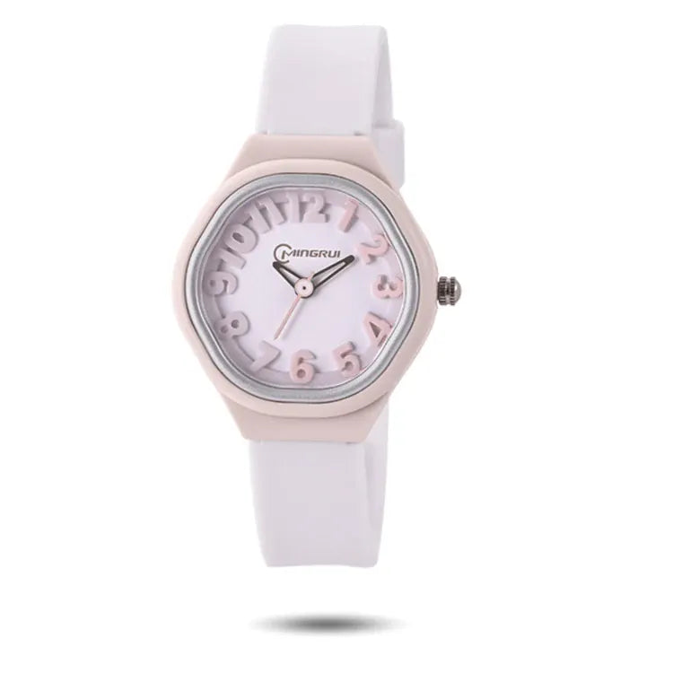 KissICON Grey Uthai C14 Kids Digital Watch Waterproof Quiet For