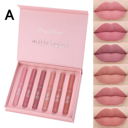 KissICON Group A (6 Teams) KissIcon 6 Pcs Lip Glaze Lipstick Set -