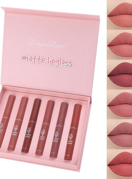 KissICON Group B (6 Teams) KissIcon 6 Pcs Lip Glaze Lipstick Set -