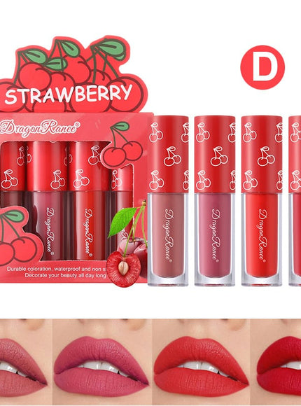 KissICON Group D KissIcon Strawberry Matte Lipstick Set - Waterproof