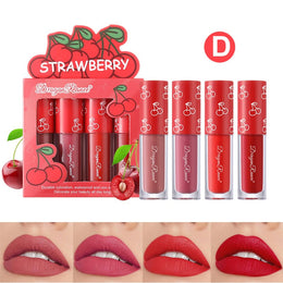 KissICON Group D KissIcon Strawberry Matte Lipstick Set - Waterproof