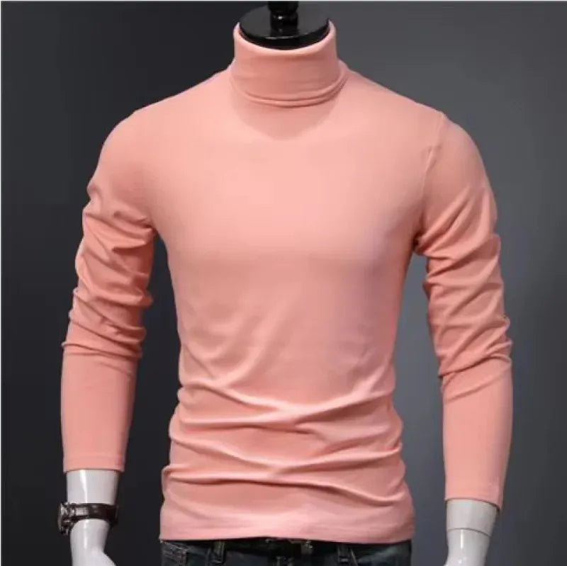 KissICON GW-12 / XL Warm Slim Fit Mens Turtleneck Thermal Long Sleeve Pullover