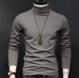 KissICON GW-121 / S Warm Slim Fit Mens Turtleneck Thermal Long Sleeve Pullover