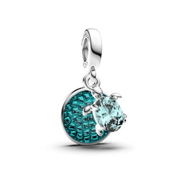 KissICON H118 Manyilus S925 Silver Ocean Turtle Crystal Charm Original Bracelet Sparkling Sea Animal Jewelry Pendant DIY Nautical Life Gift