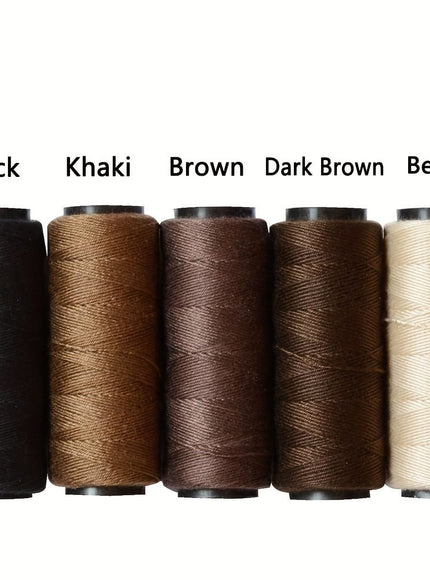 KissICON 💋 Hair Extension Sewing Threads 5 Roll Kit