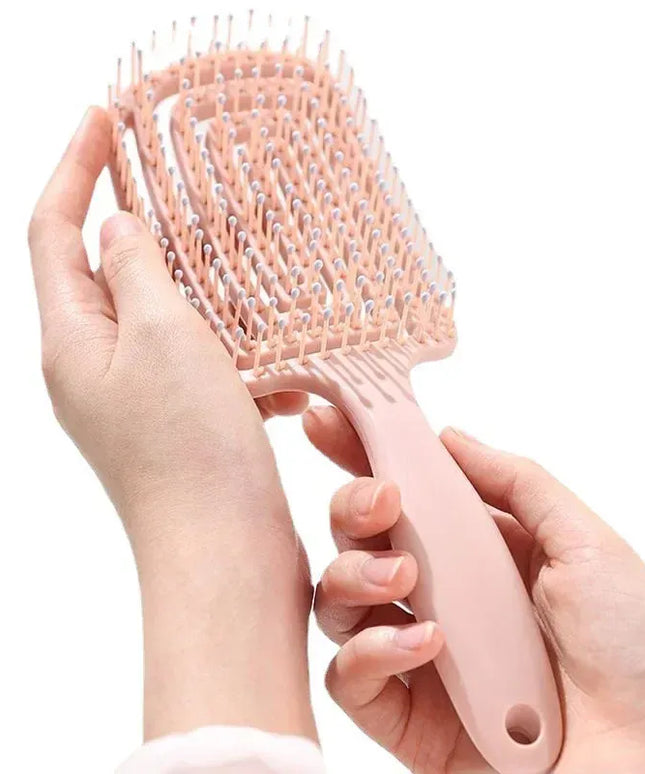 KissICON Hair Scalp Massage Detangling Brush Anti Static Wet