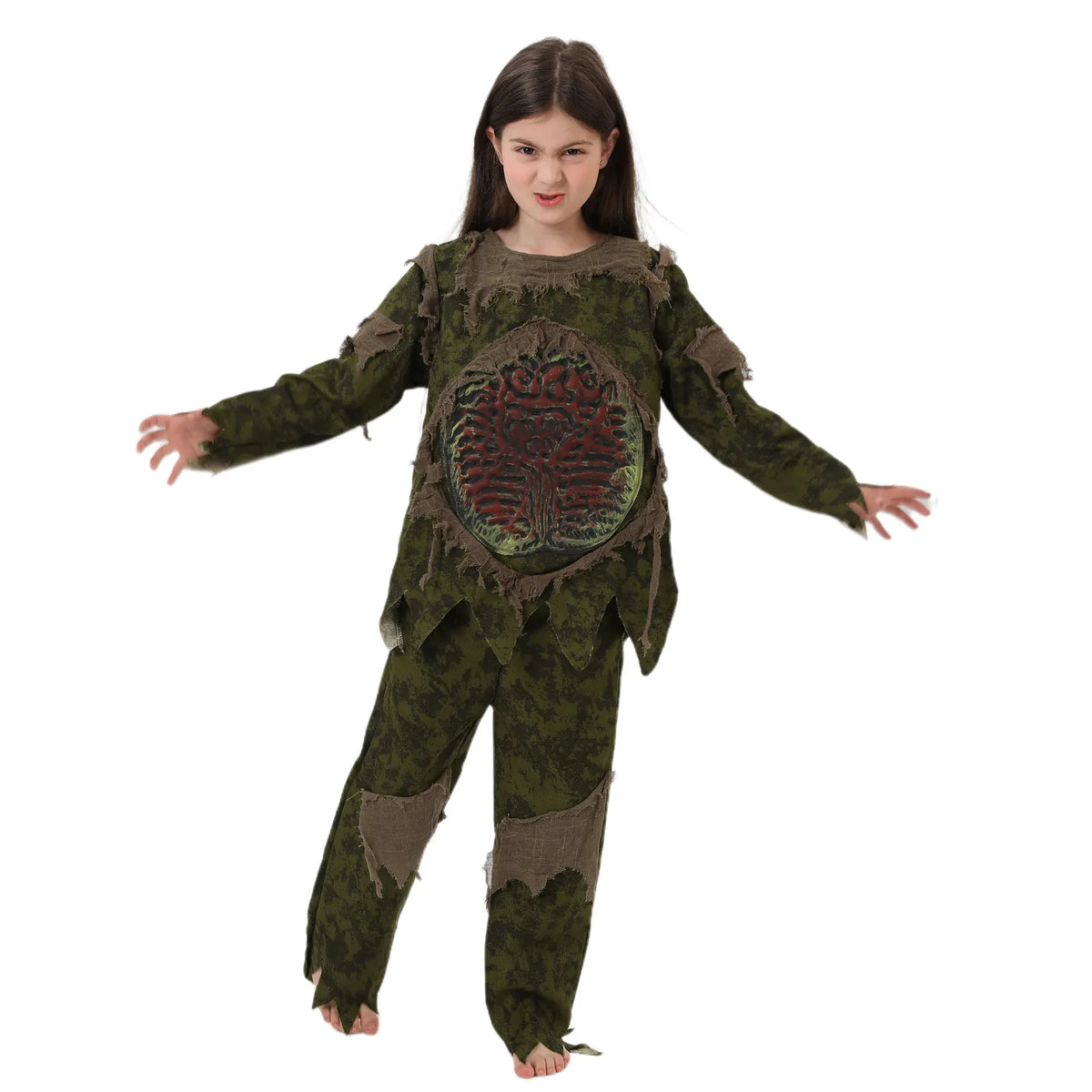 KissICON Halloween Cosplay Costume Purim Costume Horror Style Play Clothes Boys Girls Holiday Party Funny Garment Anime Zombie Suit